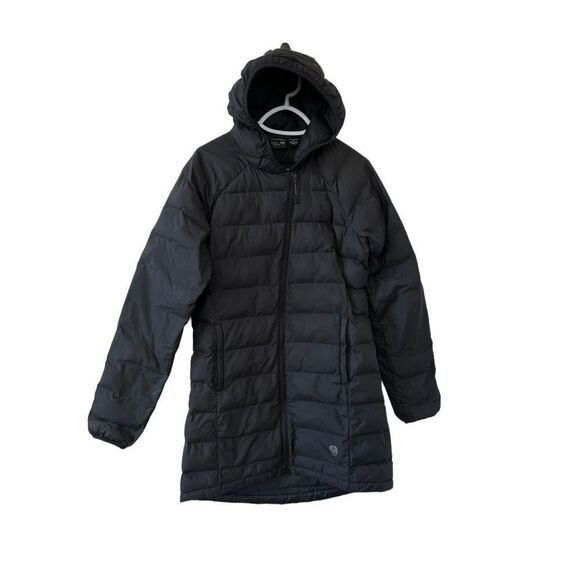 Mountain Hardwear Thermacity Insulated Parka Hooded Black Women’s Size Medium - Picture 1 of 8